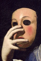 Donna con maschera (dettaglio)